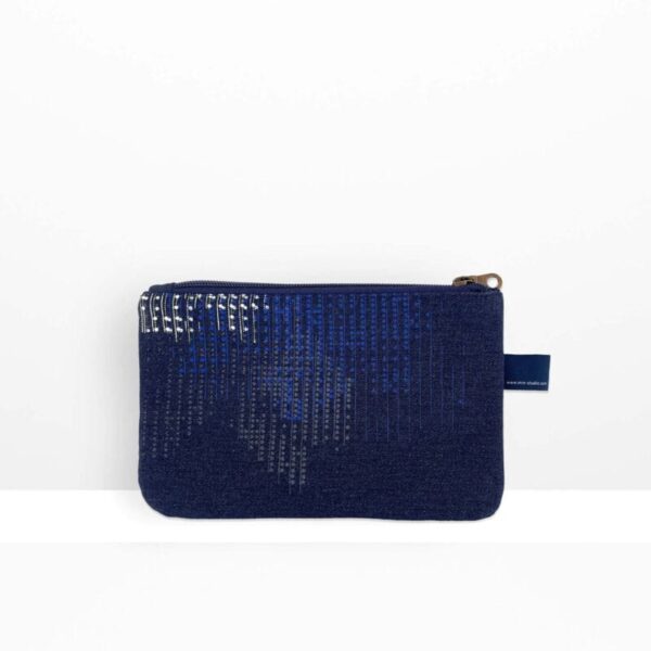 zip pouch s // digital moss