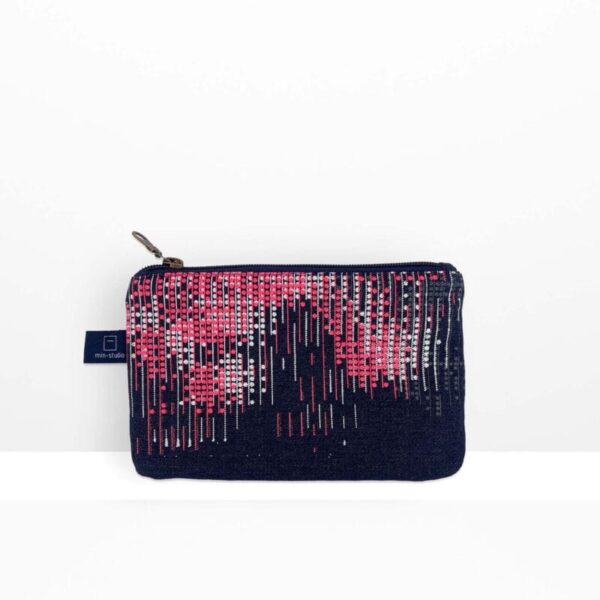zip pouch s // digital moss