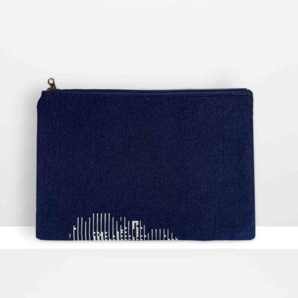 zip pouch l // digital moss